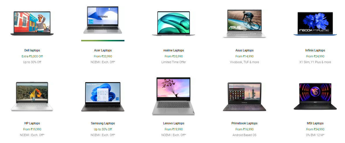 Big saving day sale on Laptops
