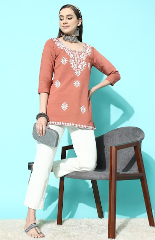 chikankari tops online