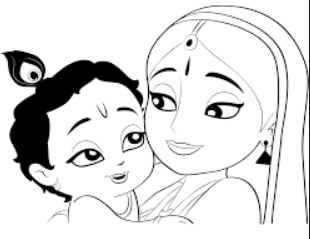 Janmashtami Drawing Sketch