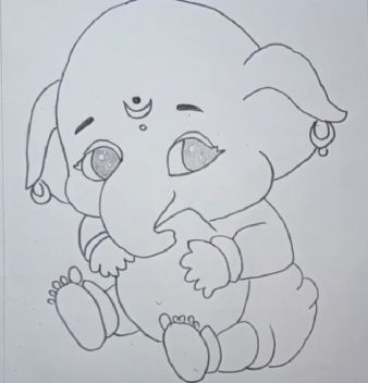 Cute Ganesha Drawing