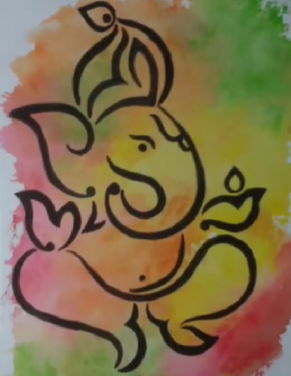 Simple Ganesha Drawing