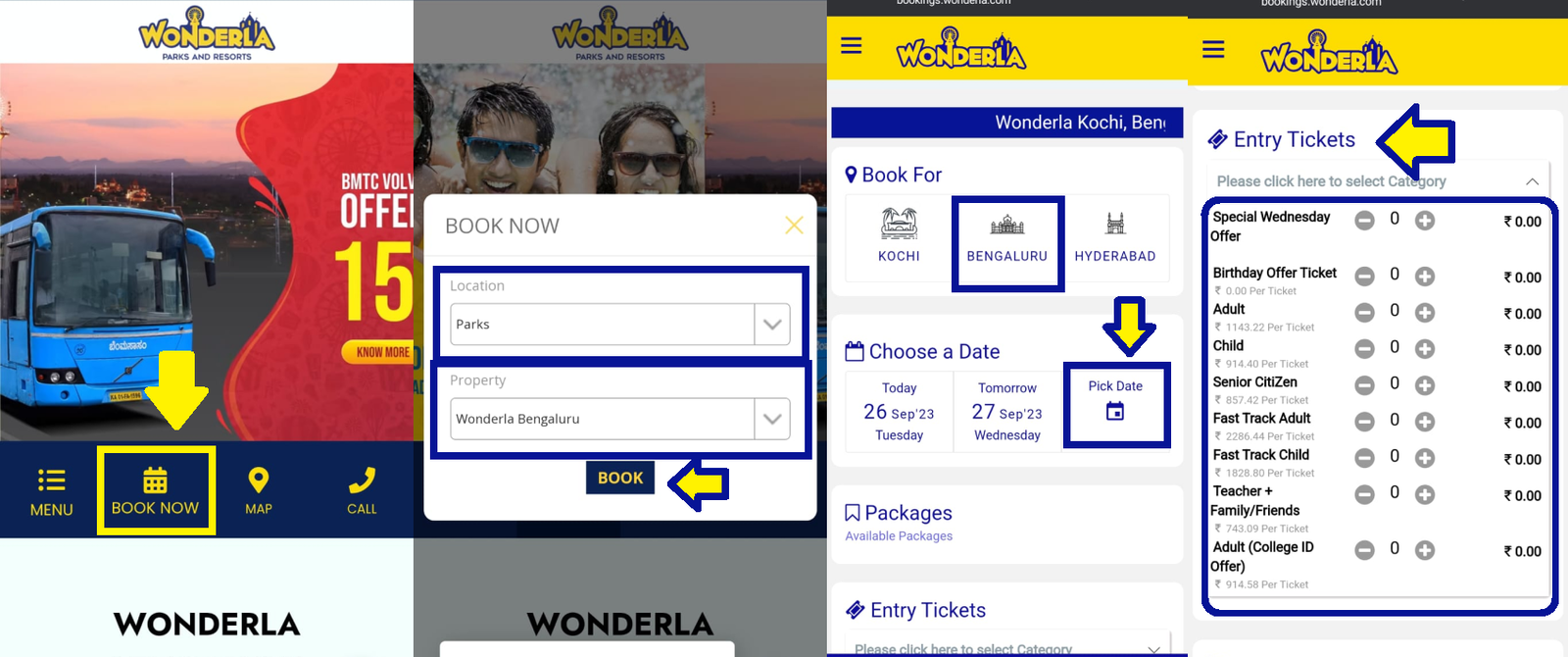 How to Book Wonderla Banglore Tickets Online | Detailed Steps