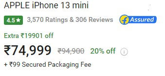 BBD price on iPhone 13 mini