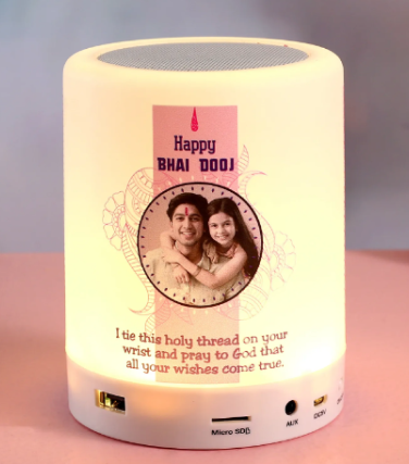 Bhaidooj personalized bluetooth speaker