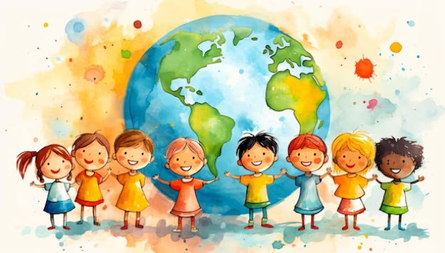 Easy Children's Day Painting