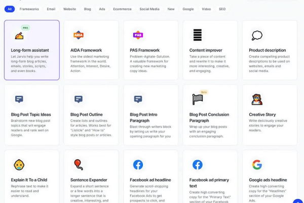 Best AI Websites | Jasper