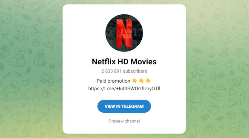 Netflix HD Movies | List of Best Telegram Channels for Movies