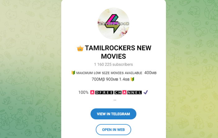 New Tamil Movies Download on Telegram