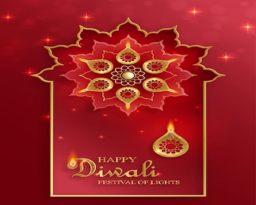 Diwali Greeting Card with a Traditional Touch