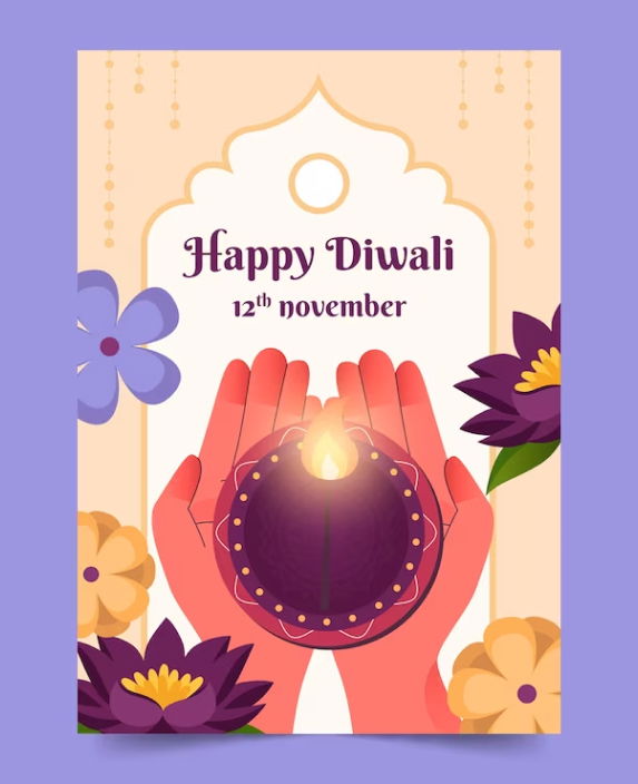 Diwali Greeting Card with a Charitable Donation