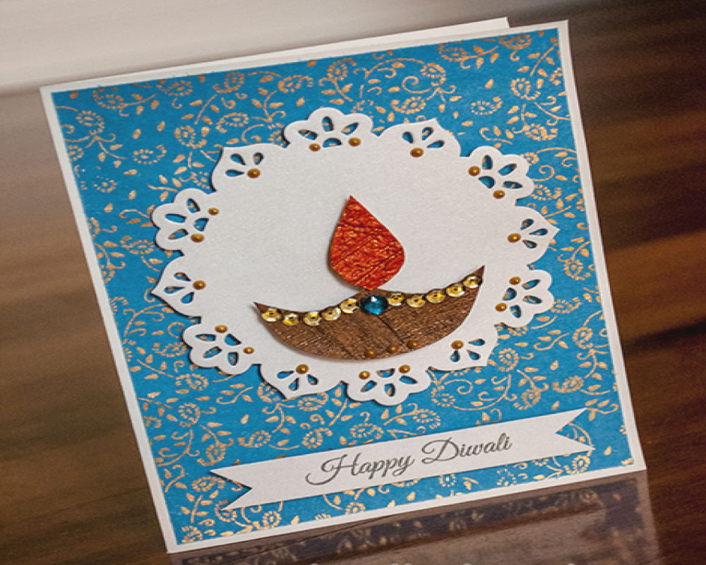 Handmade Diwali Greeting Cards