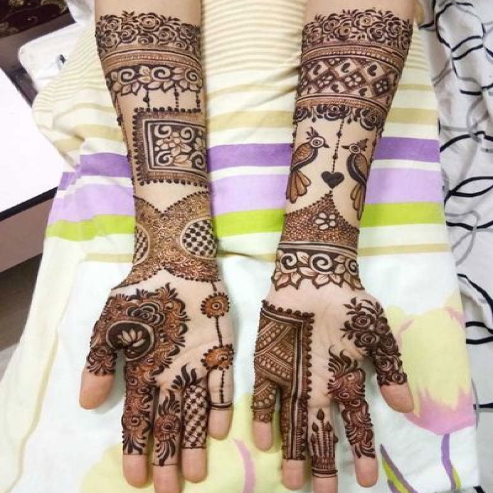 full hand mehendi designs 