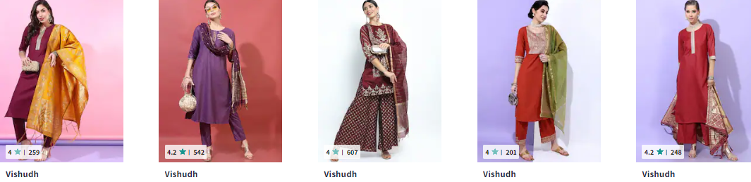 Vishudh suit brand