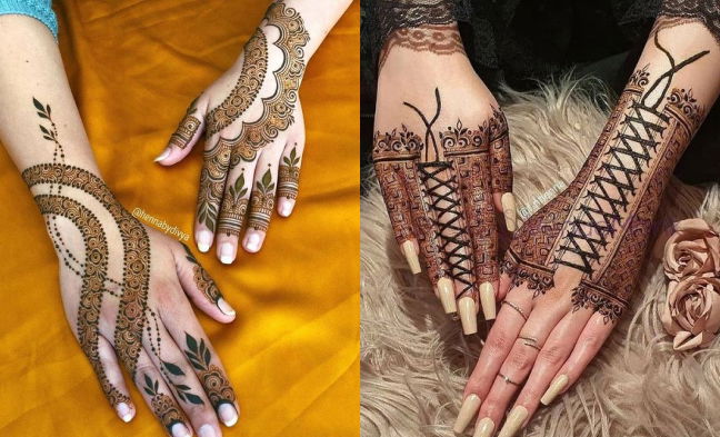 Modern Back Hand Mehndi Design
