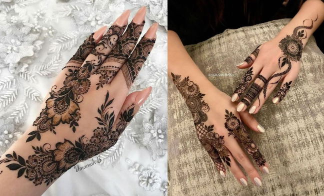 Classy Back Hand Mehndi Design