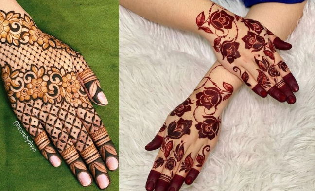3D floral Mehndi Design
