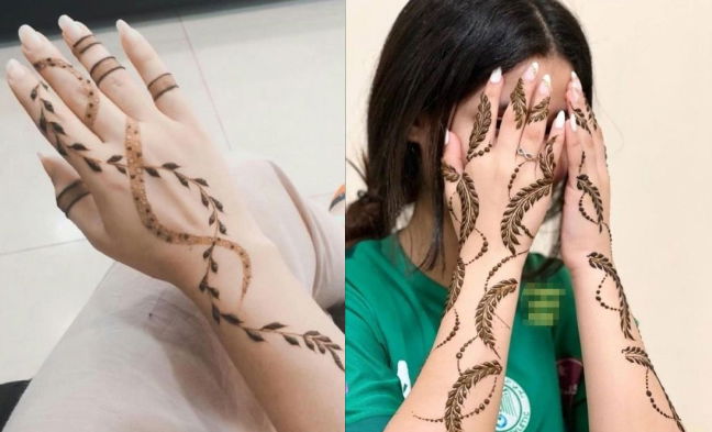 creeper mehndi design