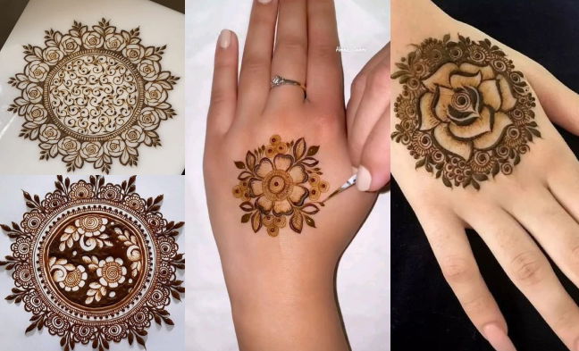 Floral Mandala Back Mehndi Design