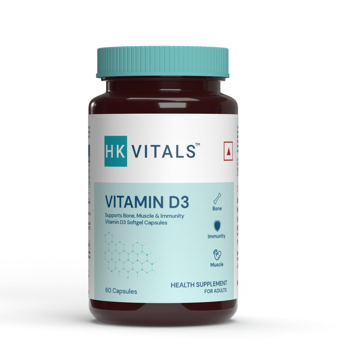 Healthkart Vitals Vitamin D3 Capsules 60000 IU