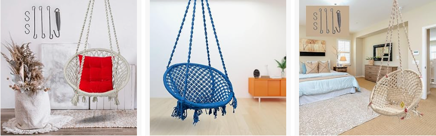 Curio Centre Round Cotton Home Swing