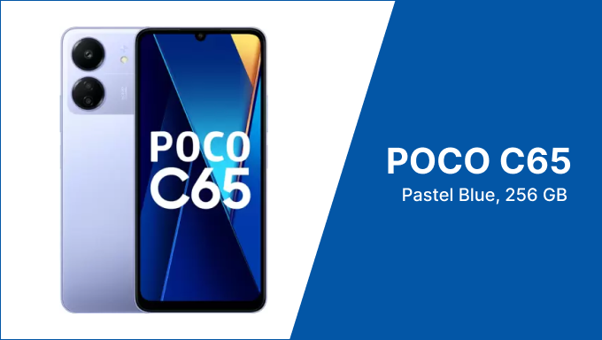 POCO C65 (Pastel Blue, 256 GB) (8 GB RAM)