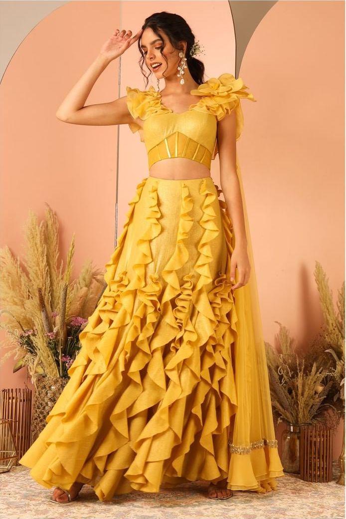 Haldi Dress and Outfit Ideas for Brides