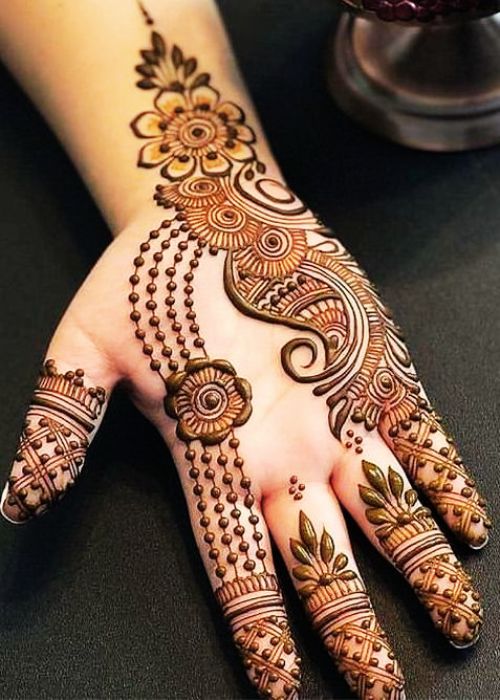 easy arabic mehndi design