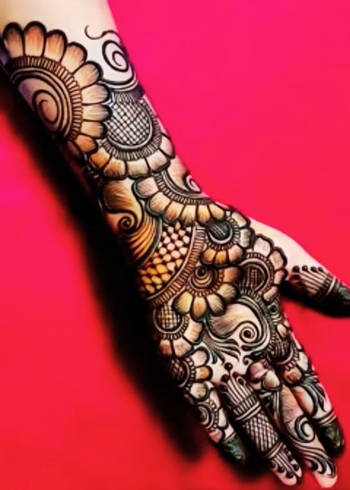 flower arabic mehndi design