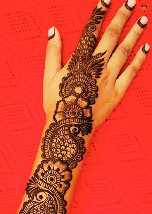 flower mehndi dijain