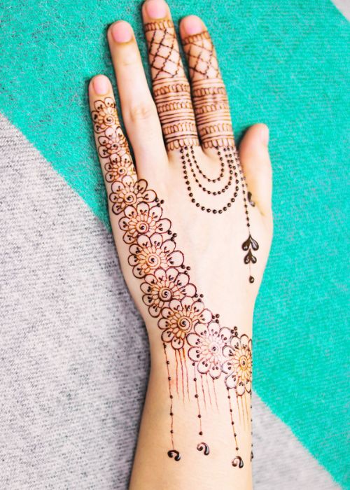 back hand arabic mehndi