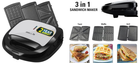 iBell 3-in-1 Sandwich Maker