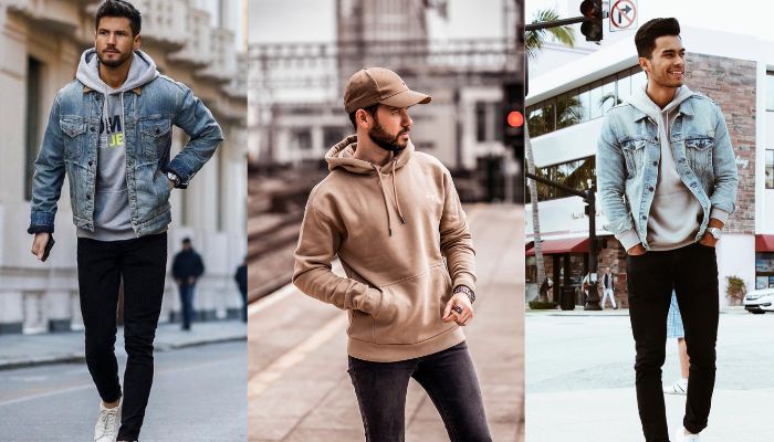 hoodie style | men dress combination