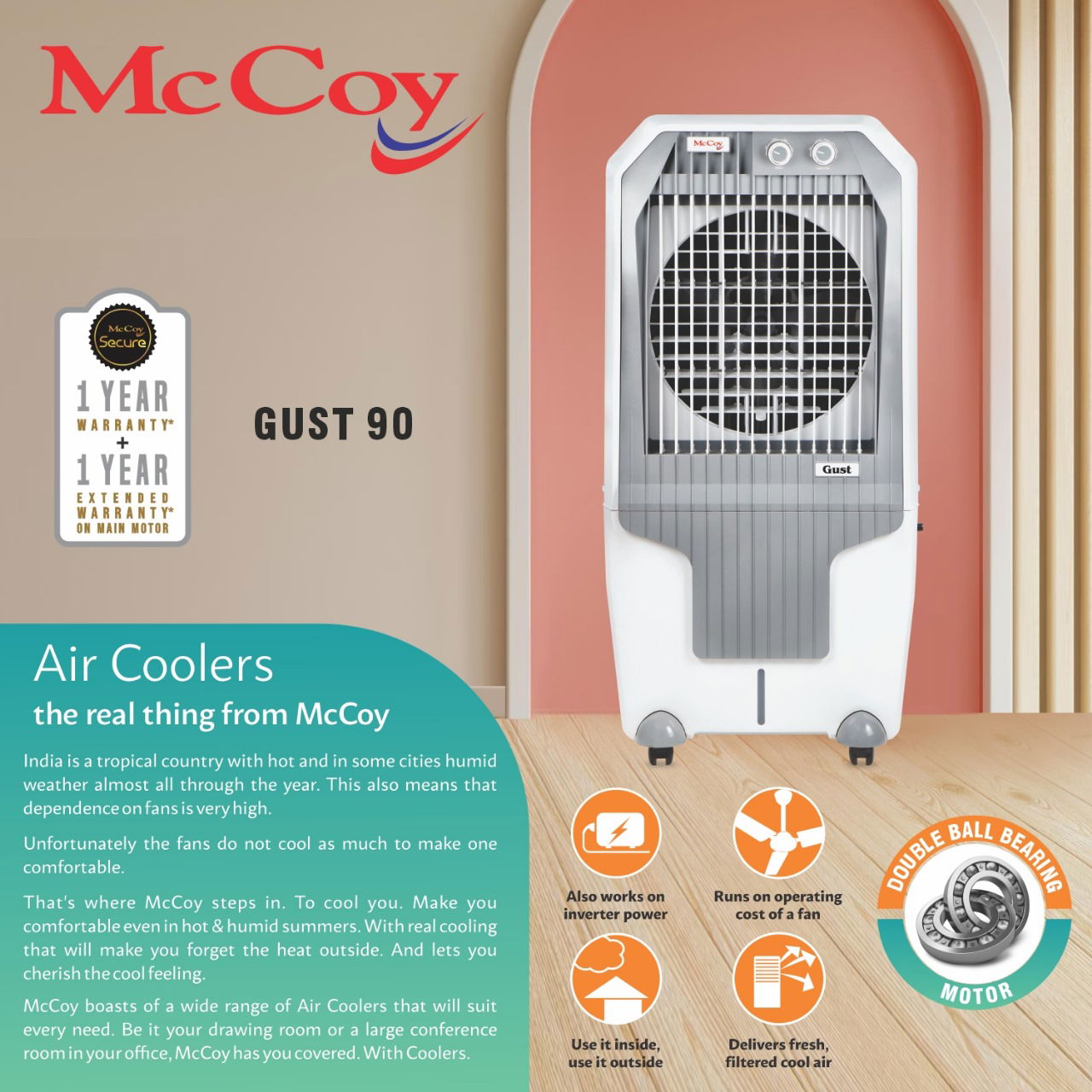 mccoy gust 90 | air cooler