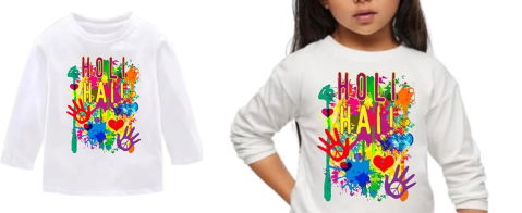 Printed Holi T-shirt