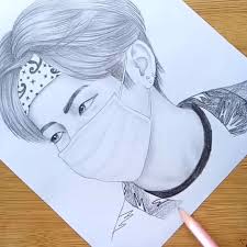 BTS Anime Drawing