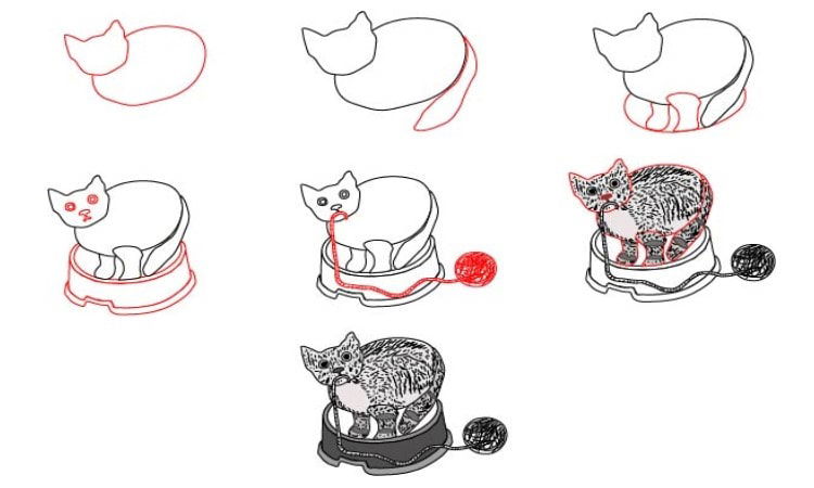 Cute Cat Drawing Ideas