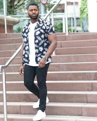 Summer cool | shirt with black jeans
