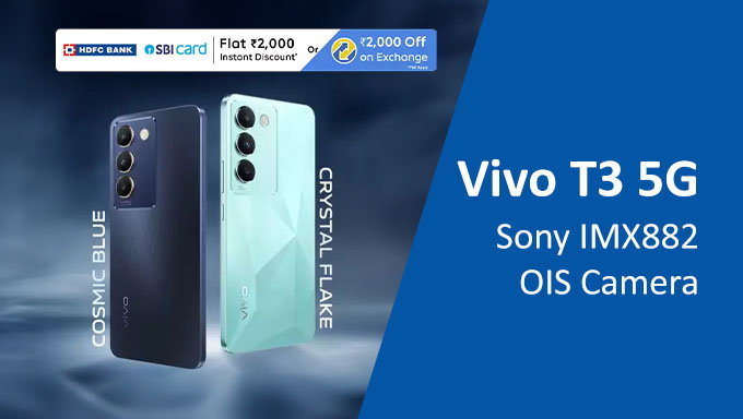 vivo T3 5G (Crystal Flake, 128 GB) (8 GB RAM)