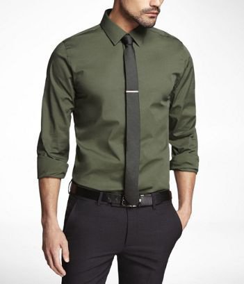 Green Shirt With Black Pants