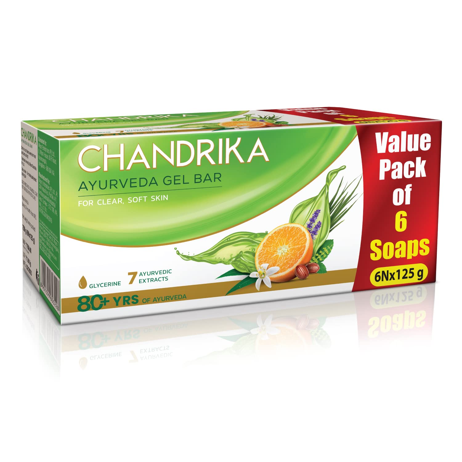 Chandrika Glycerine Ayurveda Gel Bar