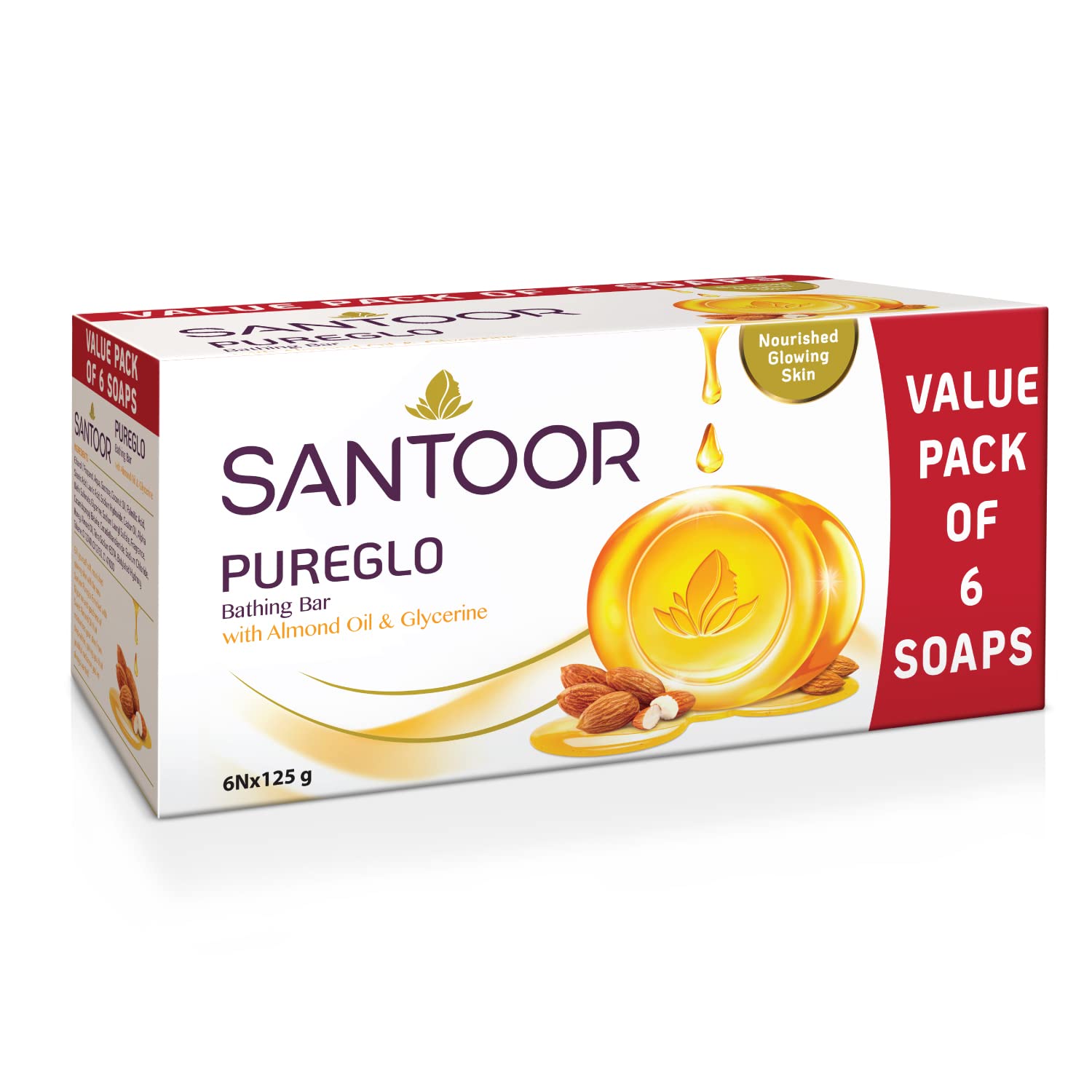 santoor pureglo glycerin soap