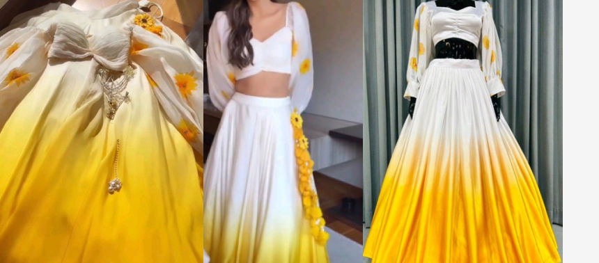 Yellow Lehenga for Haldi Ceremony