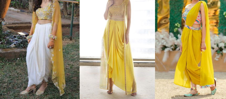 Indo-Western Haldi Outfit for Women