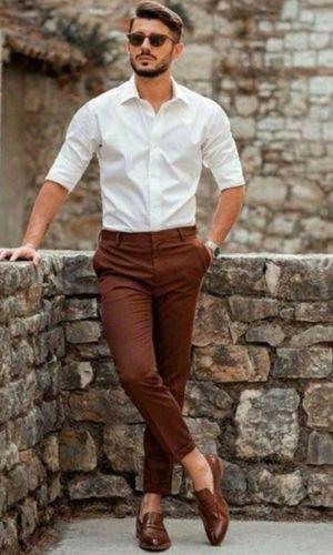 white shirt combination pant