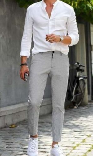 white shirt combination pant