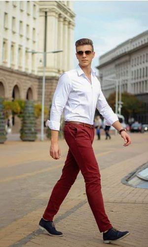 white shirt combination pant