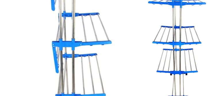 3 Layer Stainless Steel Rust-Free Foldable Clothes Dryer