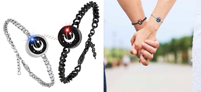 Long Distance Couple Bracelets