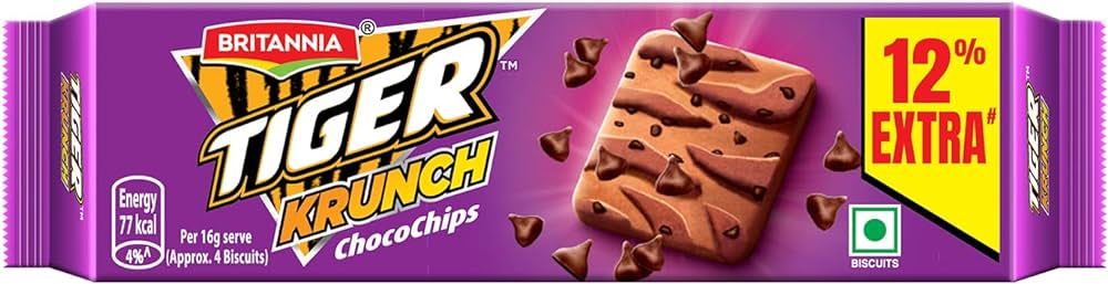 britannia tiger krunch chocolate biscuits