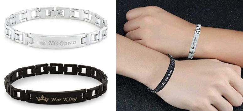 King & Queen Bracelets for Couples